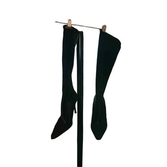 Donald J Pilner - Suede heeled Calf Boots - 8.5 - Picture 2 of 6